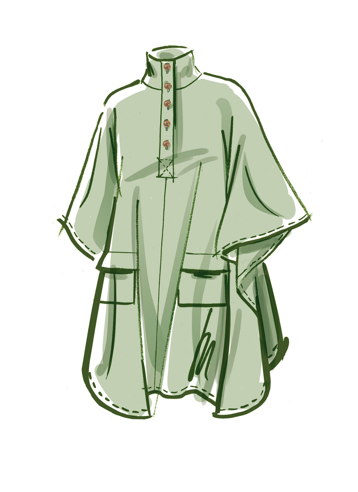 Patron McCall's n°8347 - Poncho élégant