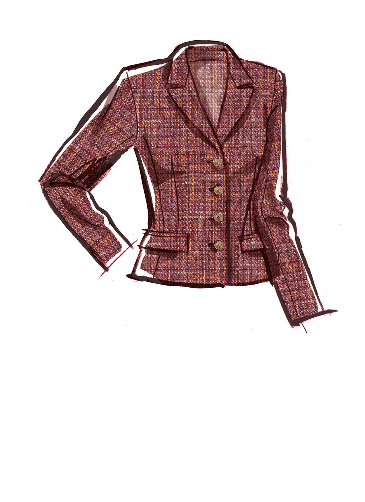 Patron McCall's n°8350 - Blazer et gilet pour femme