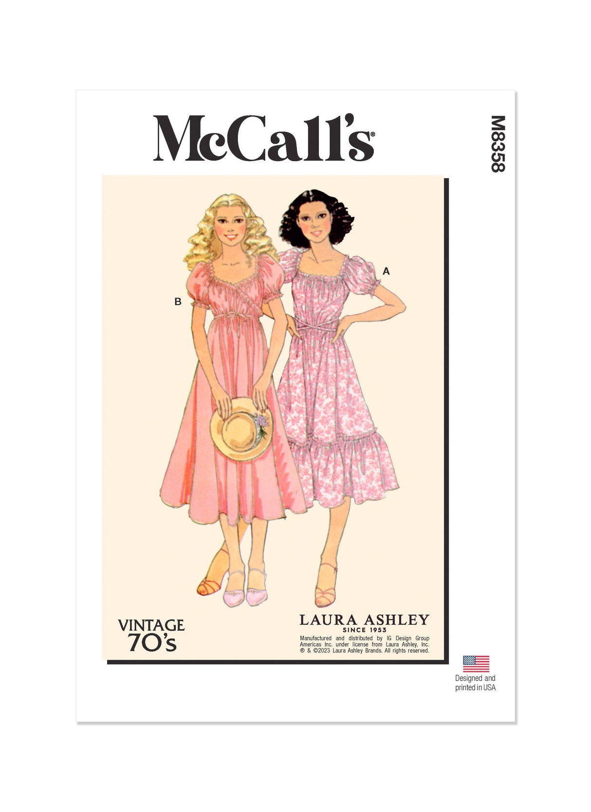 Patron McCall's n°8358 - Robe portefeuille vintage