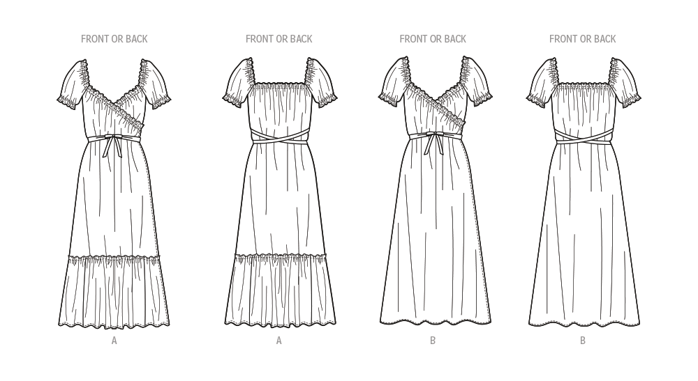 Patron McCall's n°8358 - Robe portefeuille vintage