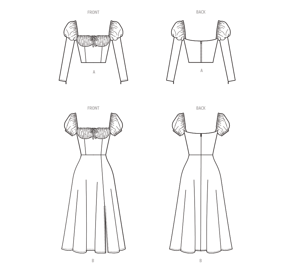 Patron McCall's n°8359 - Haut et robe élégants