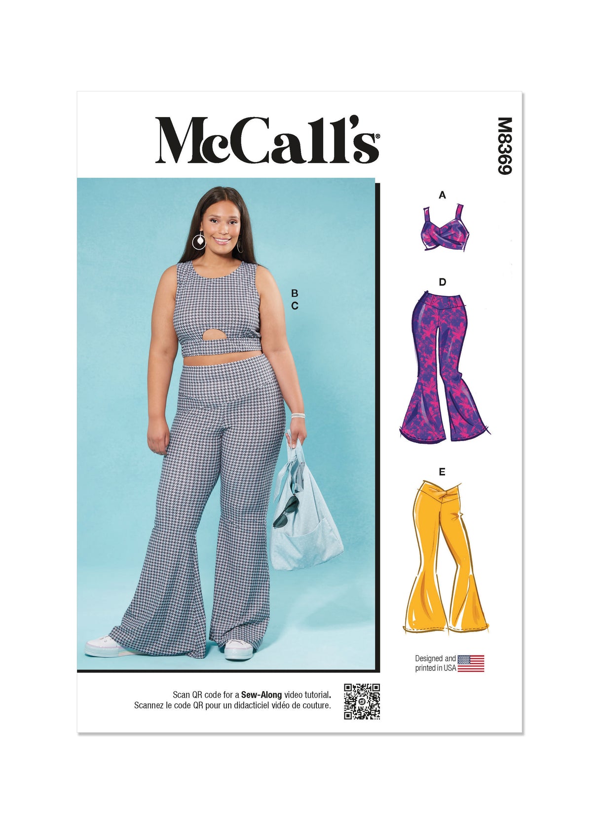 Patron McCall's n°8369 - Hauts et pantalon en tricot