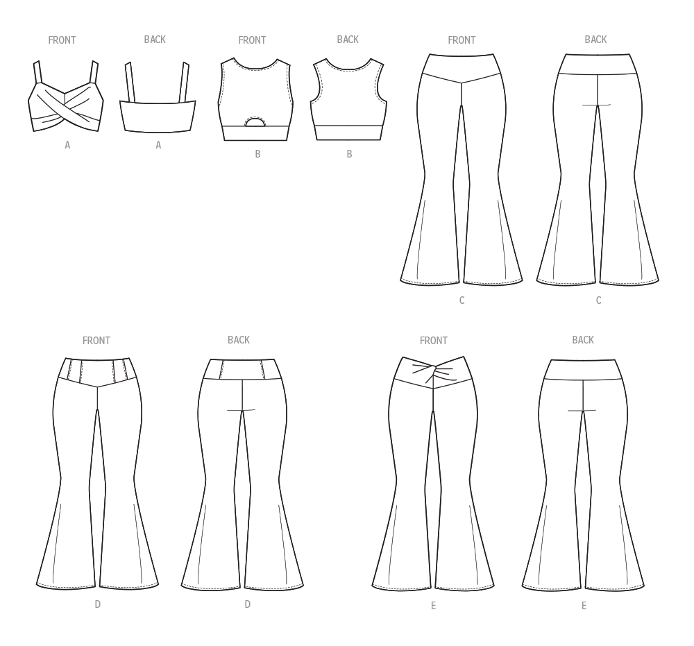 Patron McCall's n°8369 - Hauts et pantalon en tricot