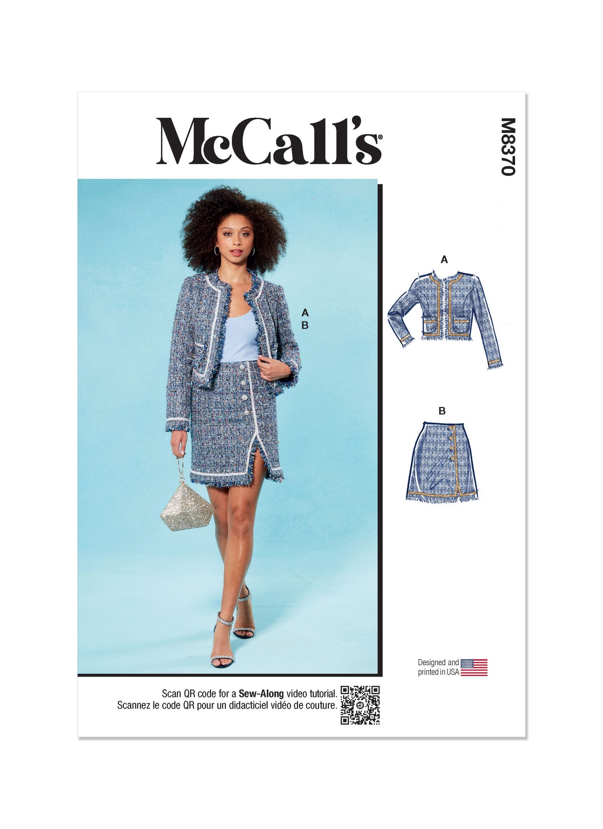 Patron McCall's n°8370 - Veste et jupe élégantes