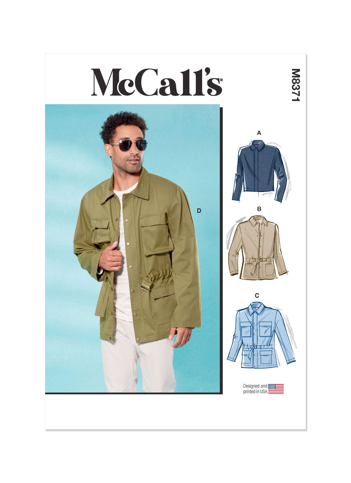 Patron McCall's n°8371 - Veste pour homme en deux longueurs