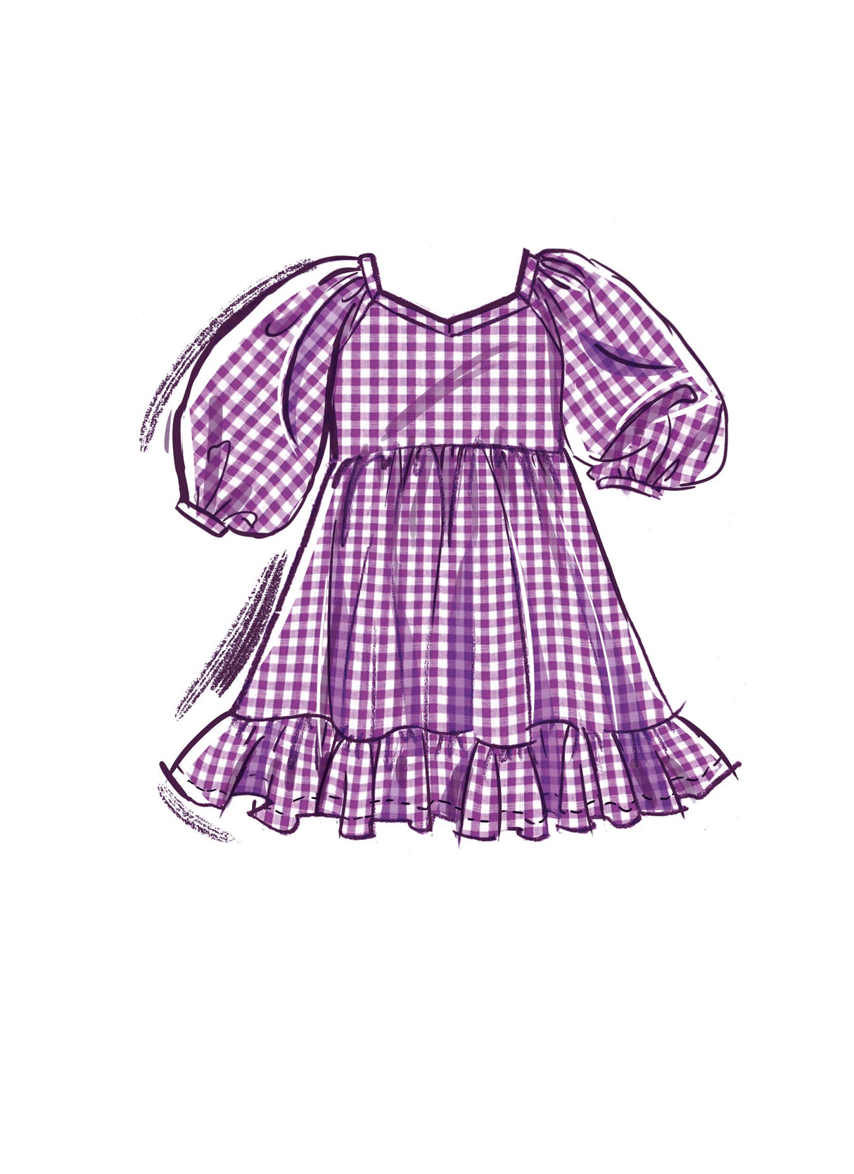 Patron McCall's n°8372 - Robe pour tout-petits