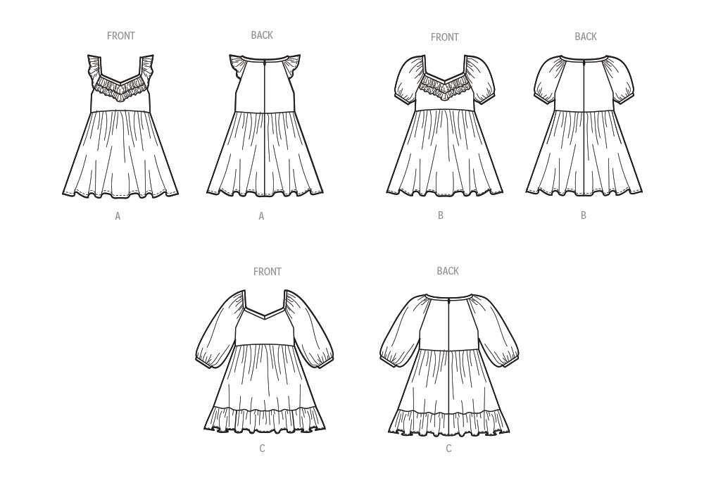 Patron McCall's n°8372 - Robe pour tout-petits