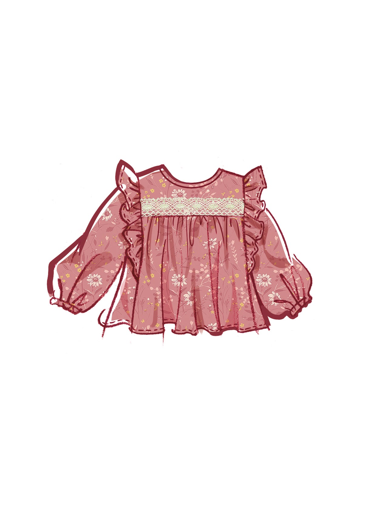Patron McCall's n°8373 - Ensemble haut et jupe pour enfants