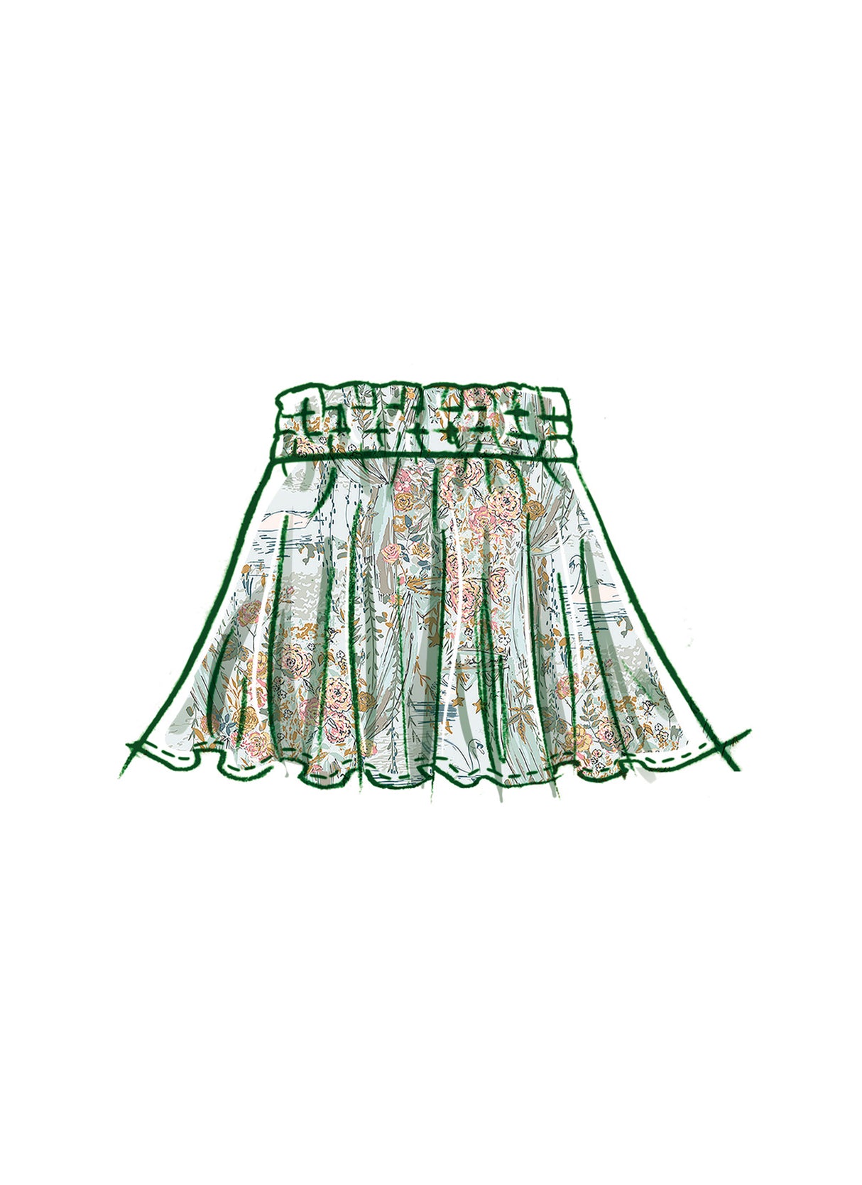 Patron McCall's n°8373 - Ensemble haut et jupe pour enfants