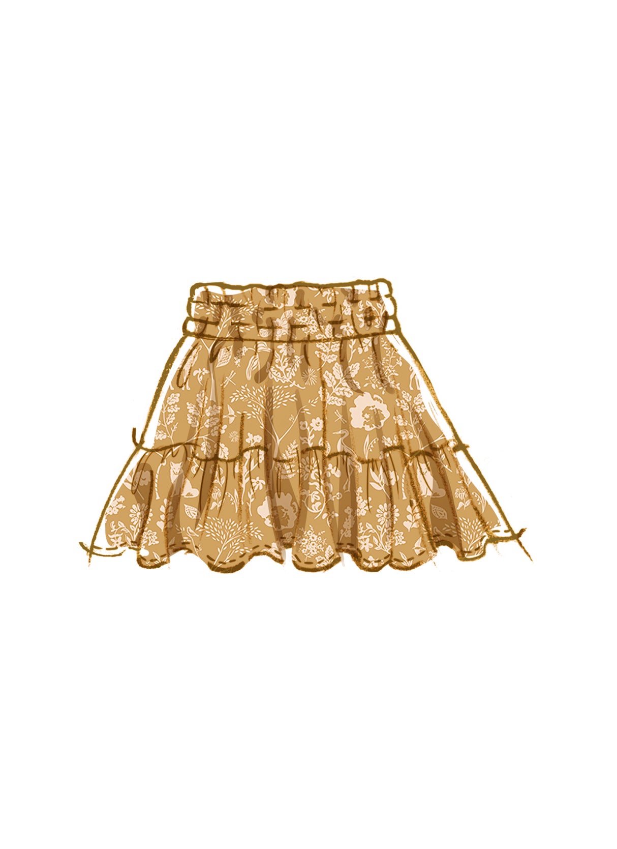 Patron McCall's n°8373 - Ensemble haut et jupe pour enfants