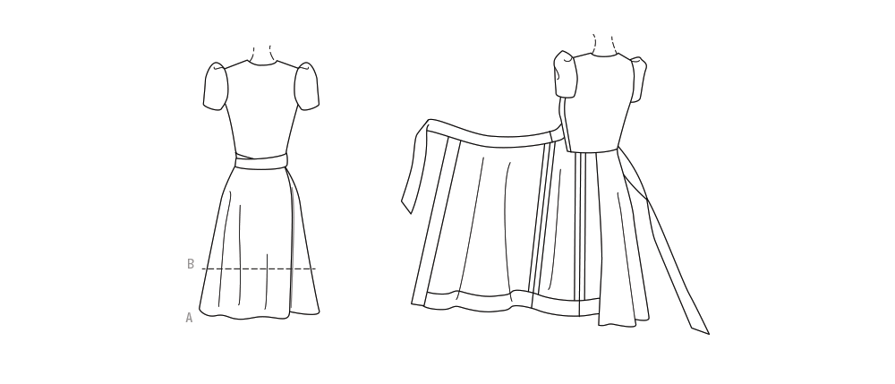Patron McCall's n°8379 - Robe portefeuille vintage
