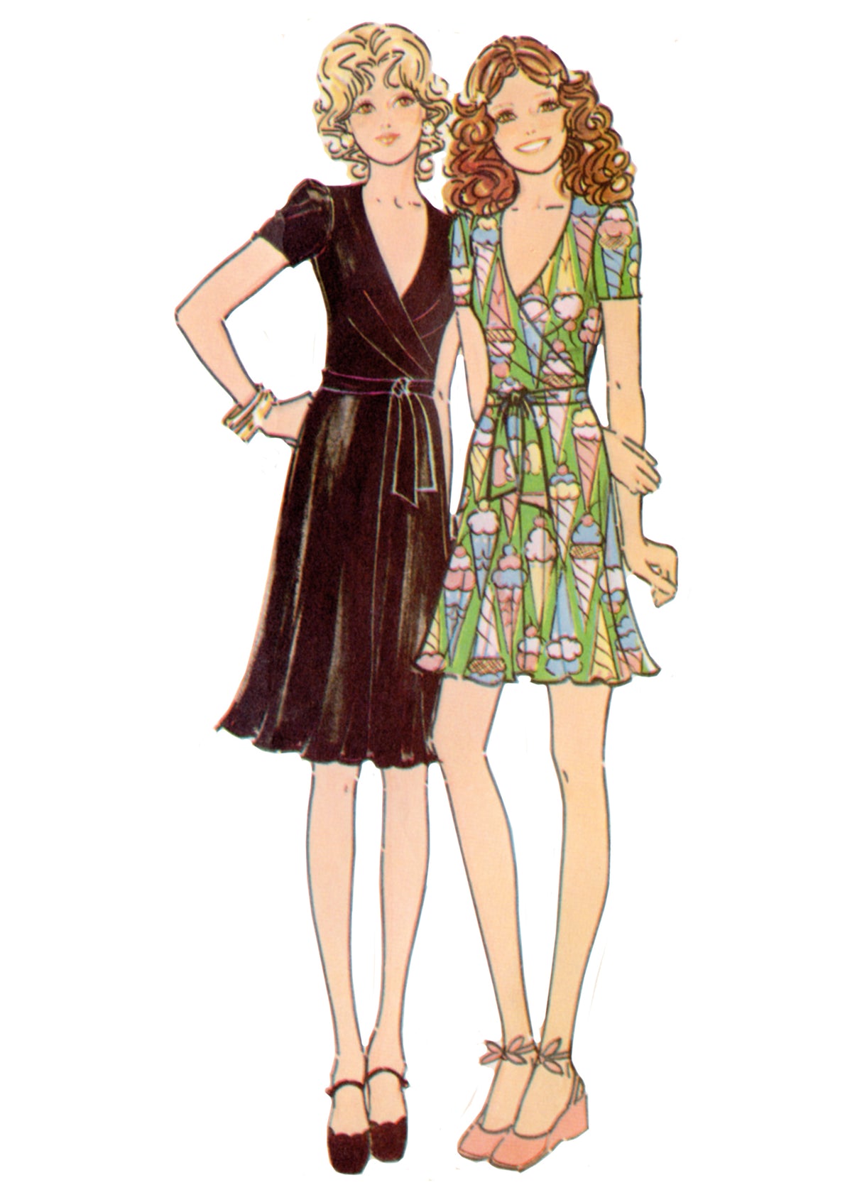 Patron McCall's n°8379 - Robe portefeuille vintage