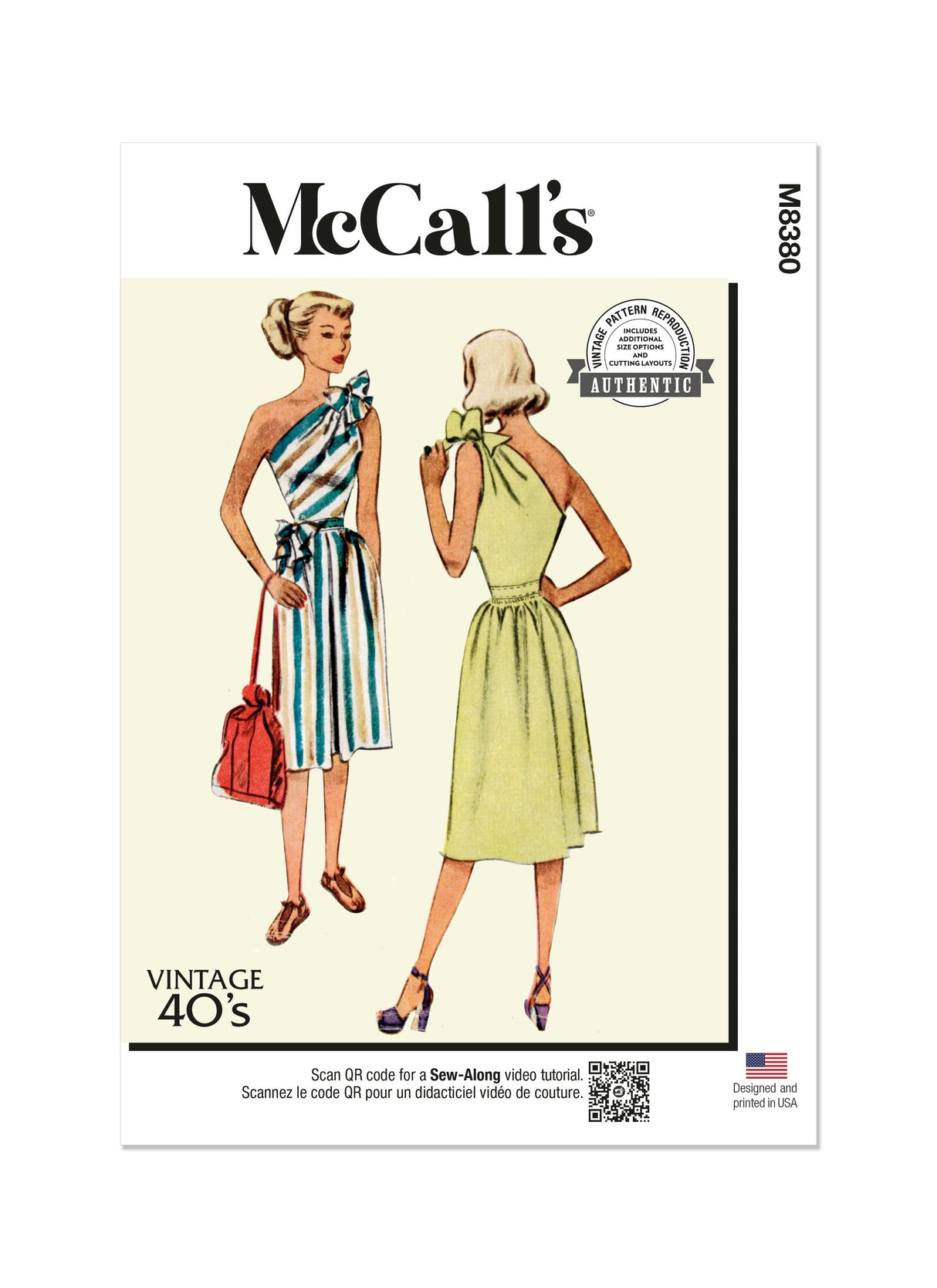 Patron McCall's n°8380 - Robe sportive vintage