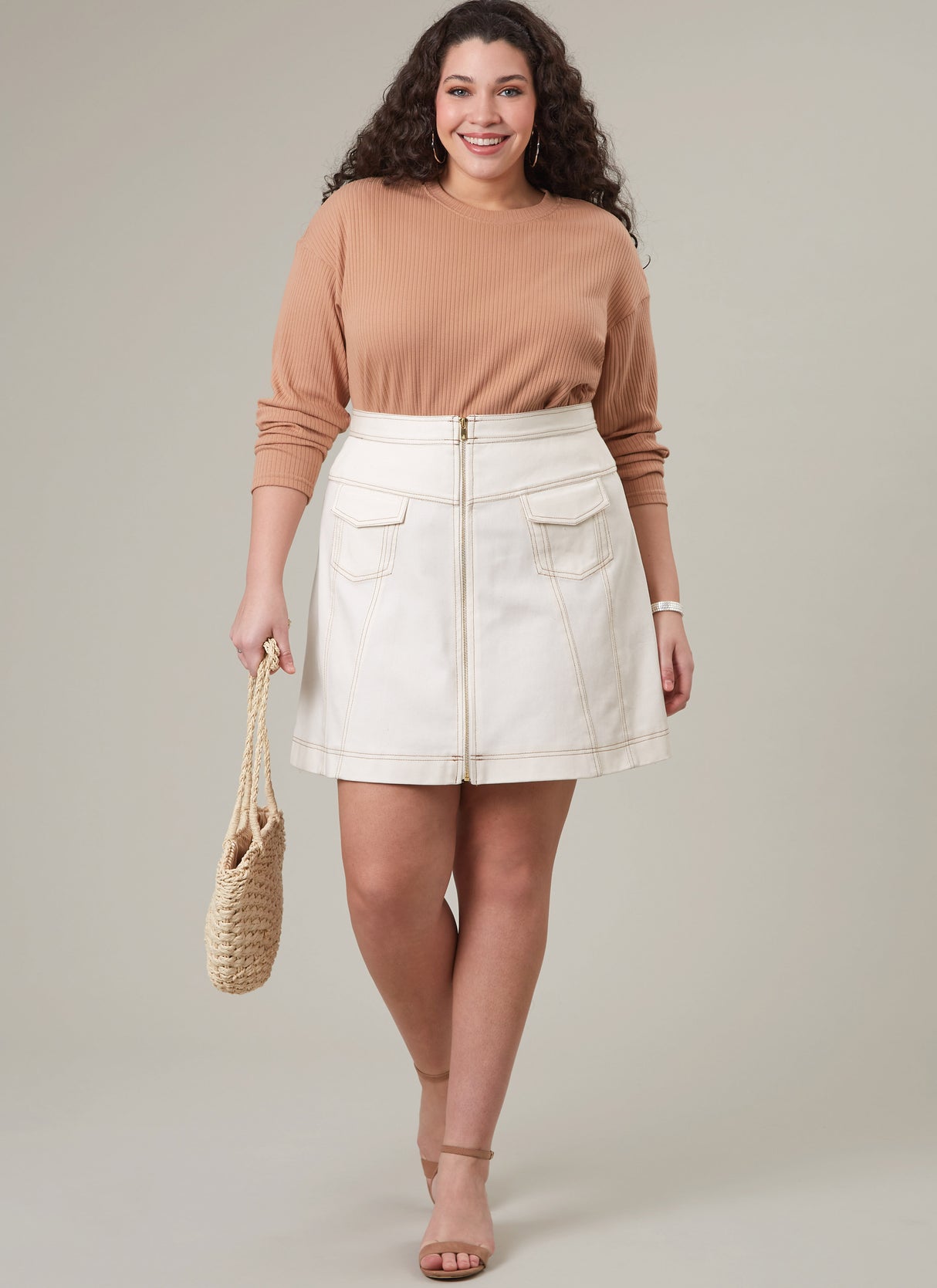 Patron McCall's n°8390 - Jupe trapèze taille haute