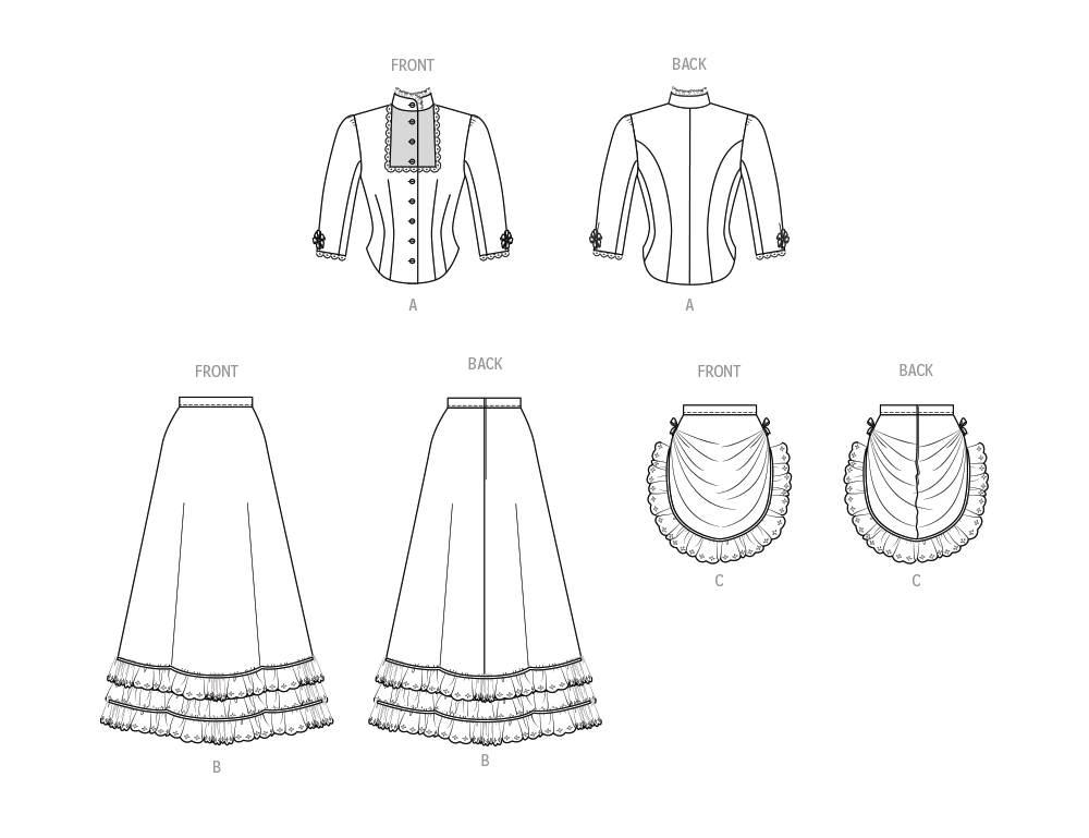 Patron McCall's n°8397 - Déguisement féminin style western