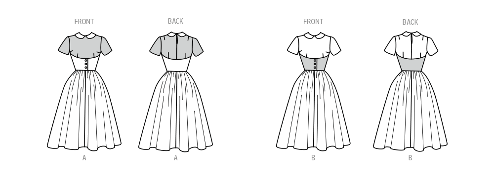 Patron McCall's n°8401 - Robe vintage des années 1950
