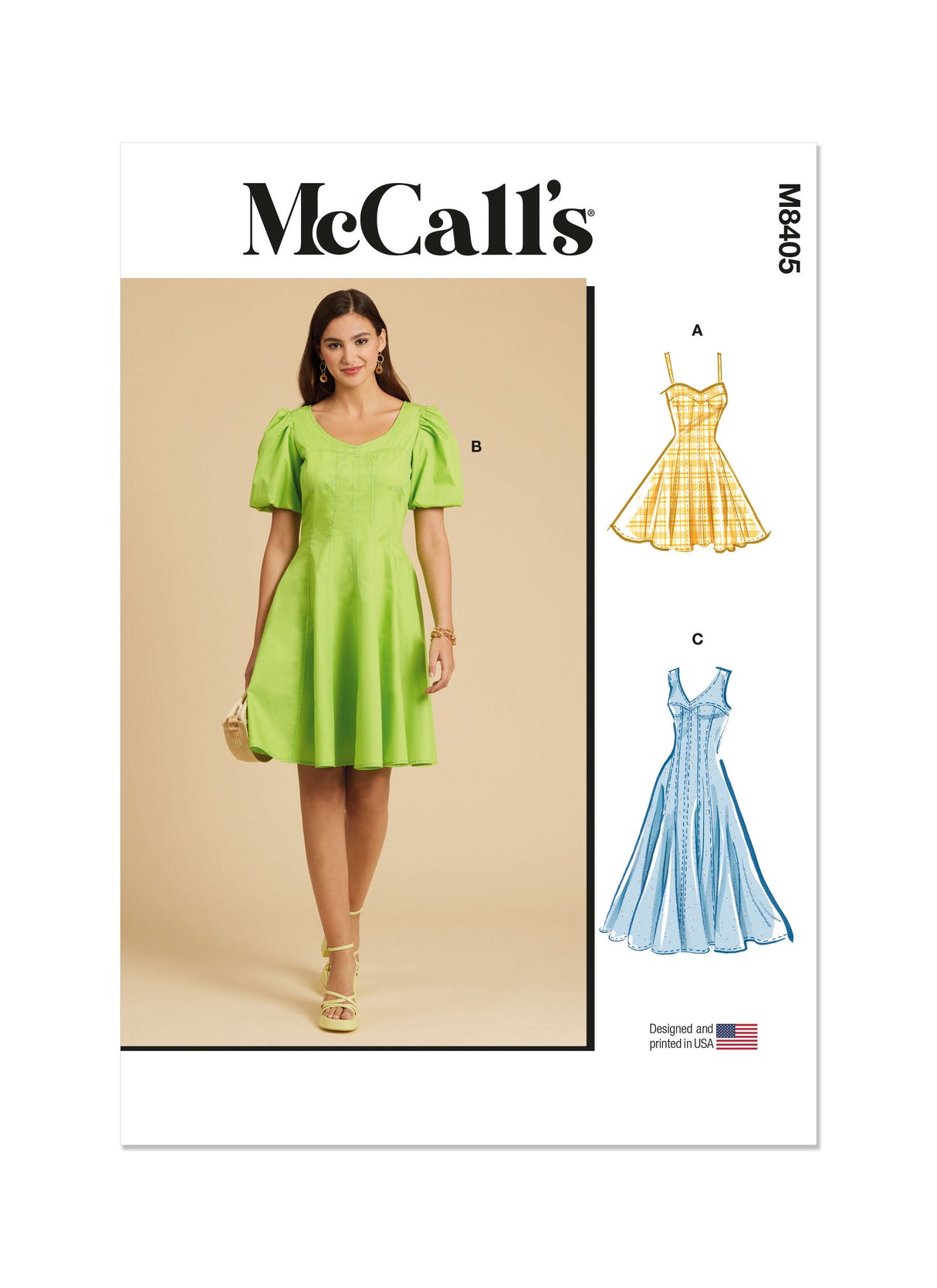 Patron McCall's n°8405 - Robe ajustée et évasée