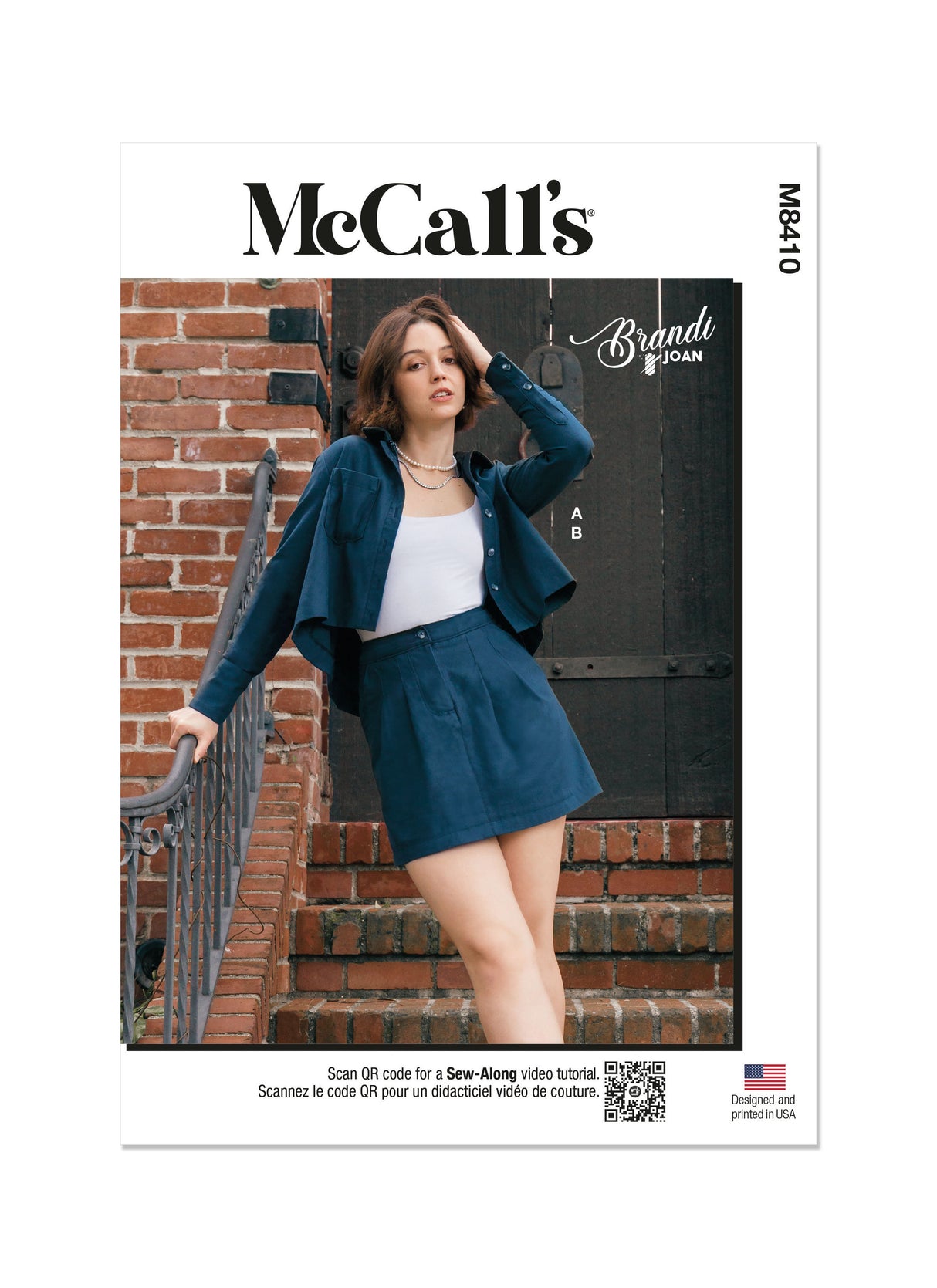 Patron McCall's n°8410 - Chemise et minijupe