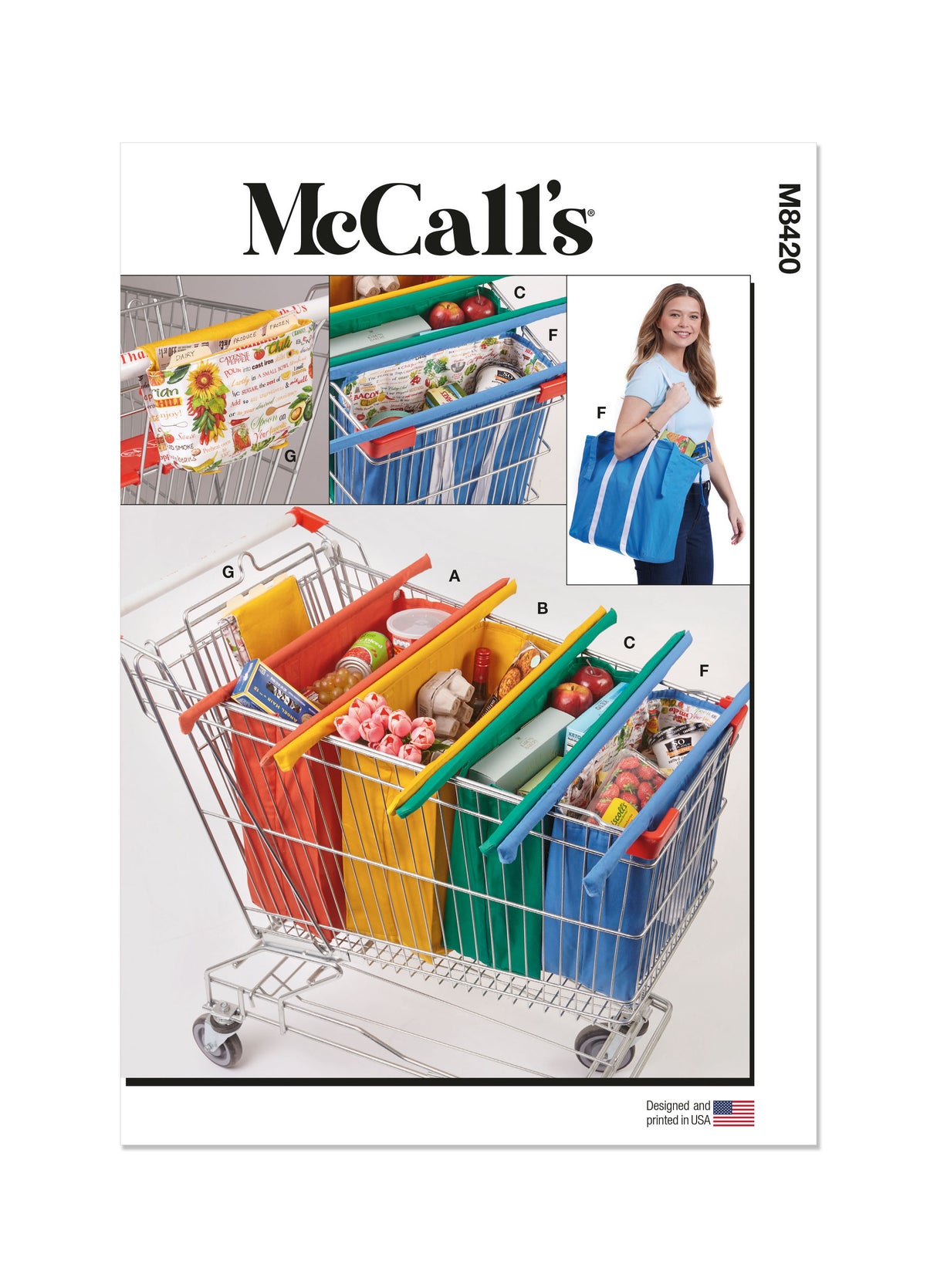 Patron McCall's n°8420 - Sacs de courses et étui à coupons