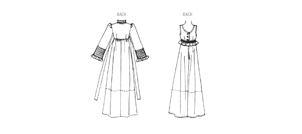 Patron McCall's n°8430 - Robe de chambre et chemise de nuit vintage