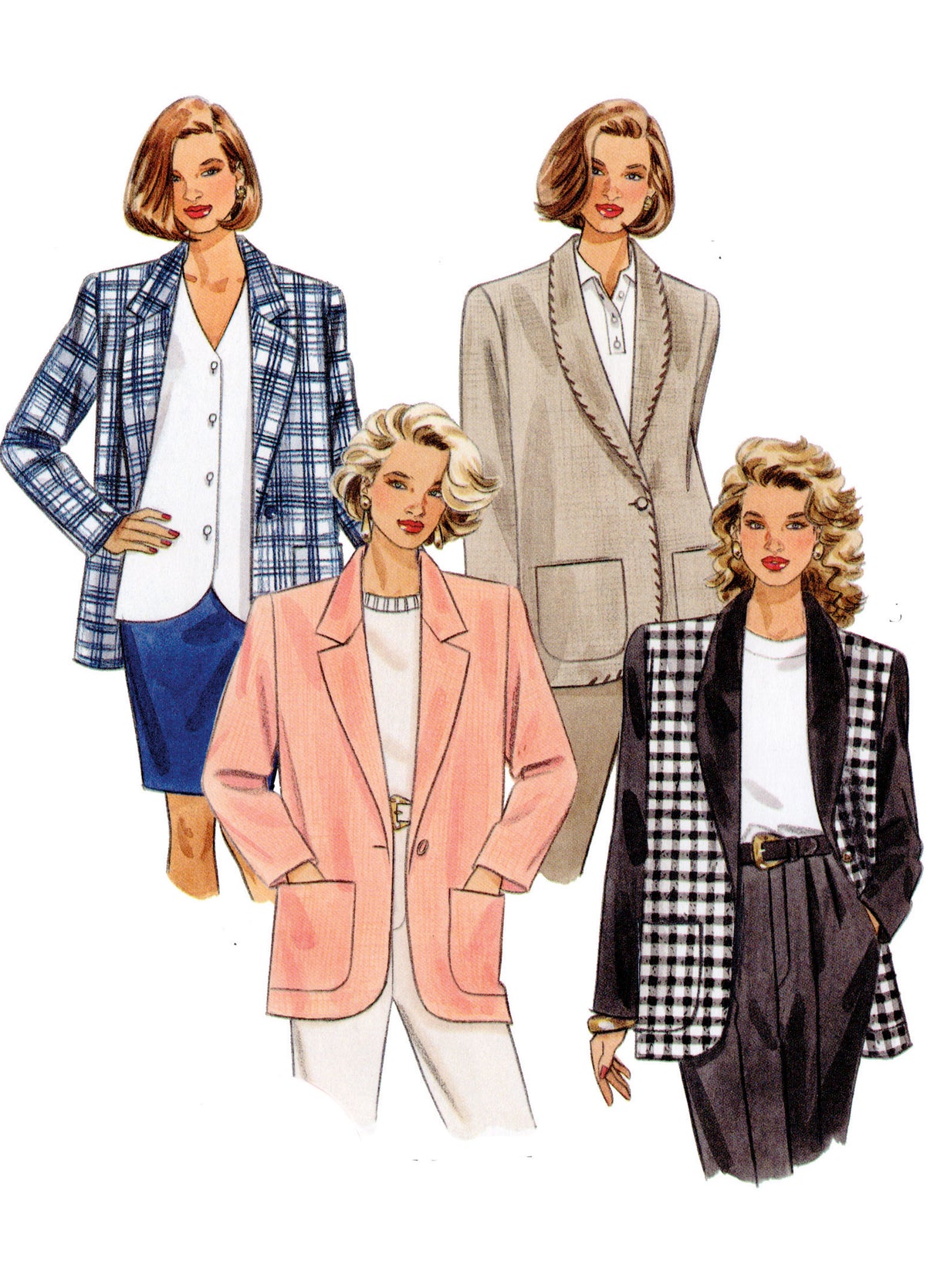 Patron McCall's n°8433 - Veste ample vintage des années 1990