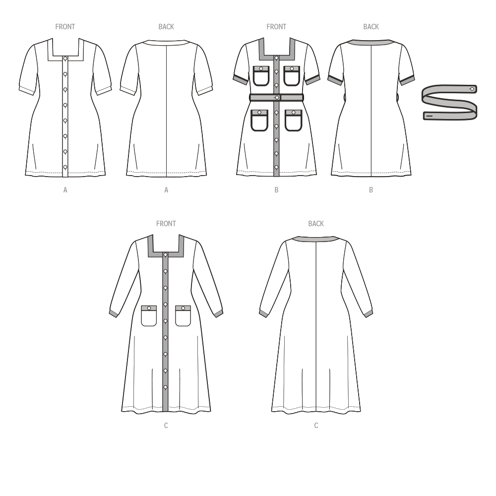 Patron McCall's n°8435 - Robe en maille à encolure carrée