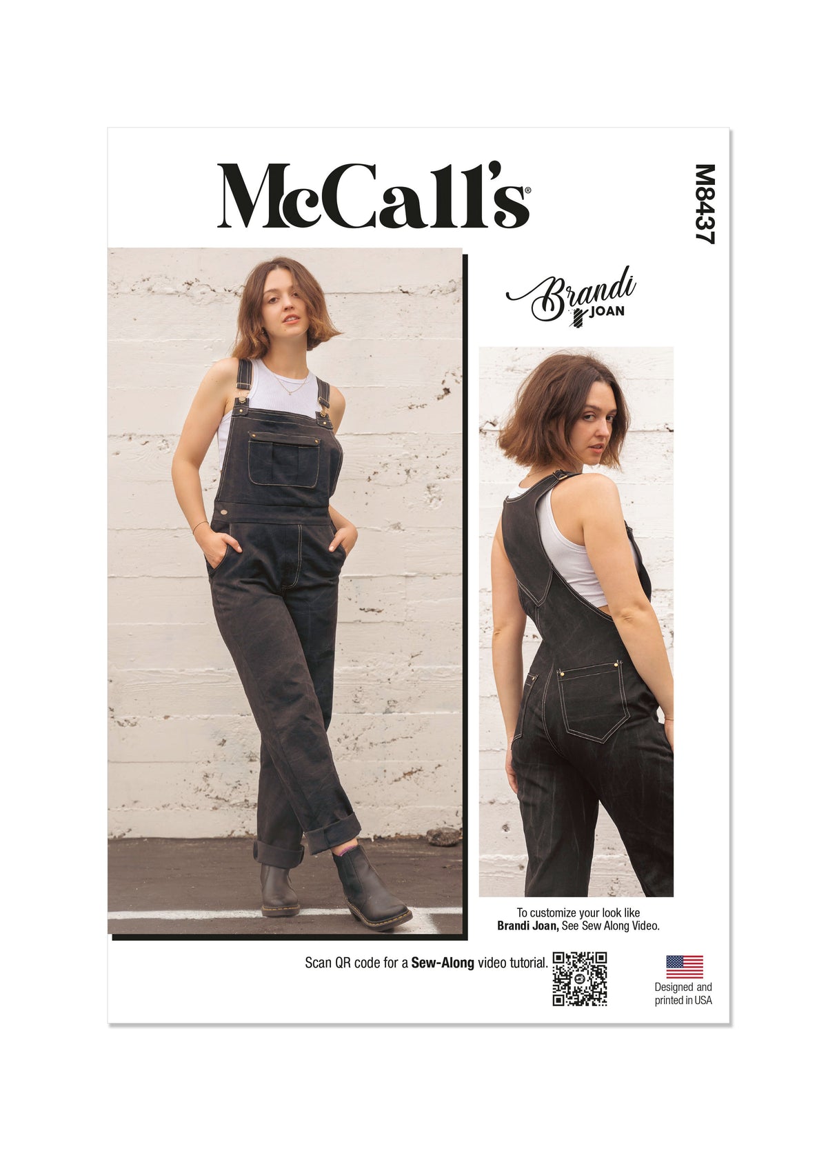 Patron McCall's n°8437 - Salopette femme