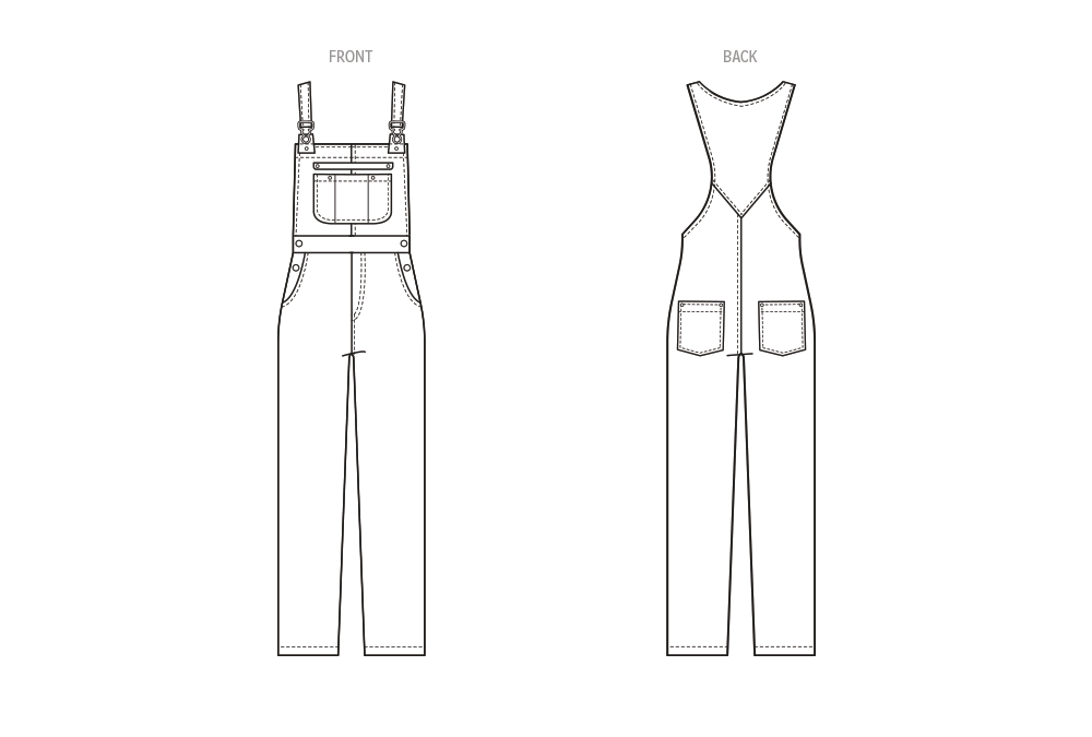 Patron McCall's n°8437 - Salopette femme