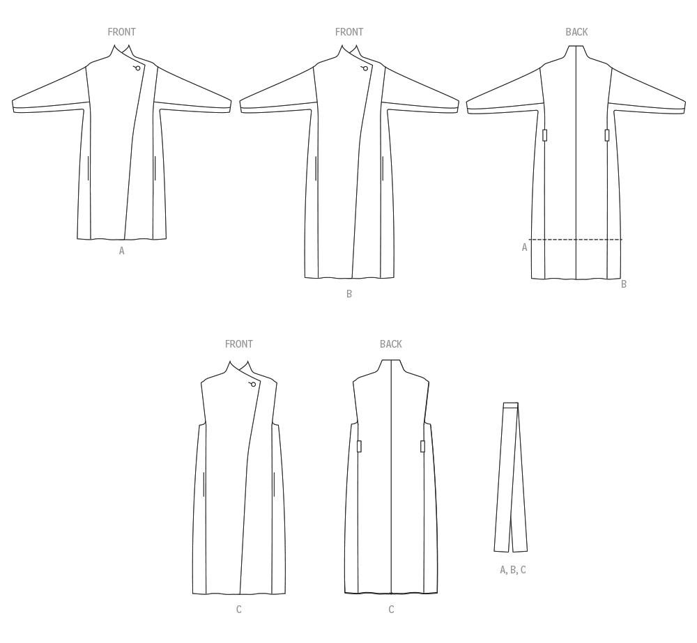 Patron McCall's n°8439 - Manteau et gilet pour femme