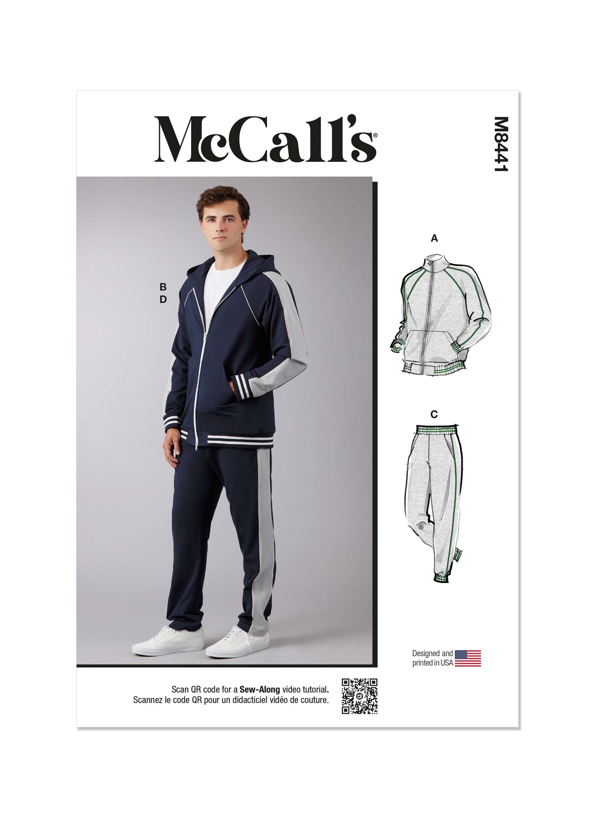 Patron McCall's n°8441 - Veste et pantalon pour homme