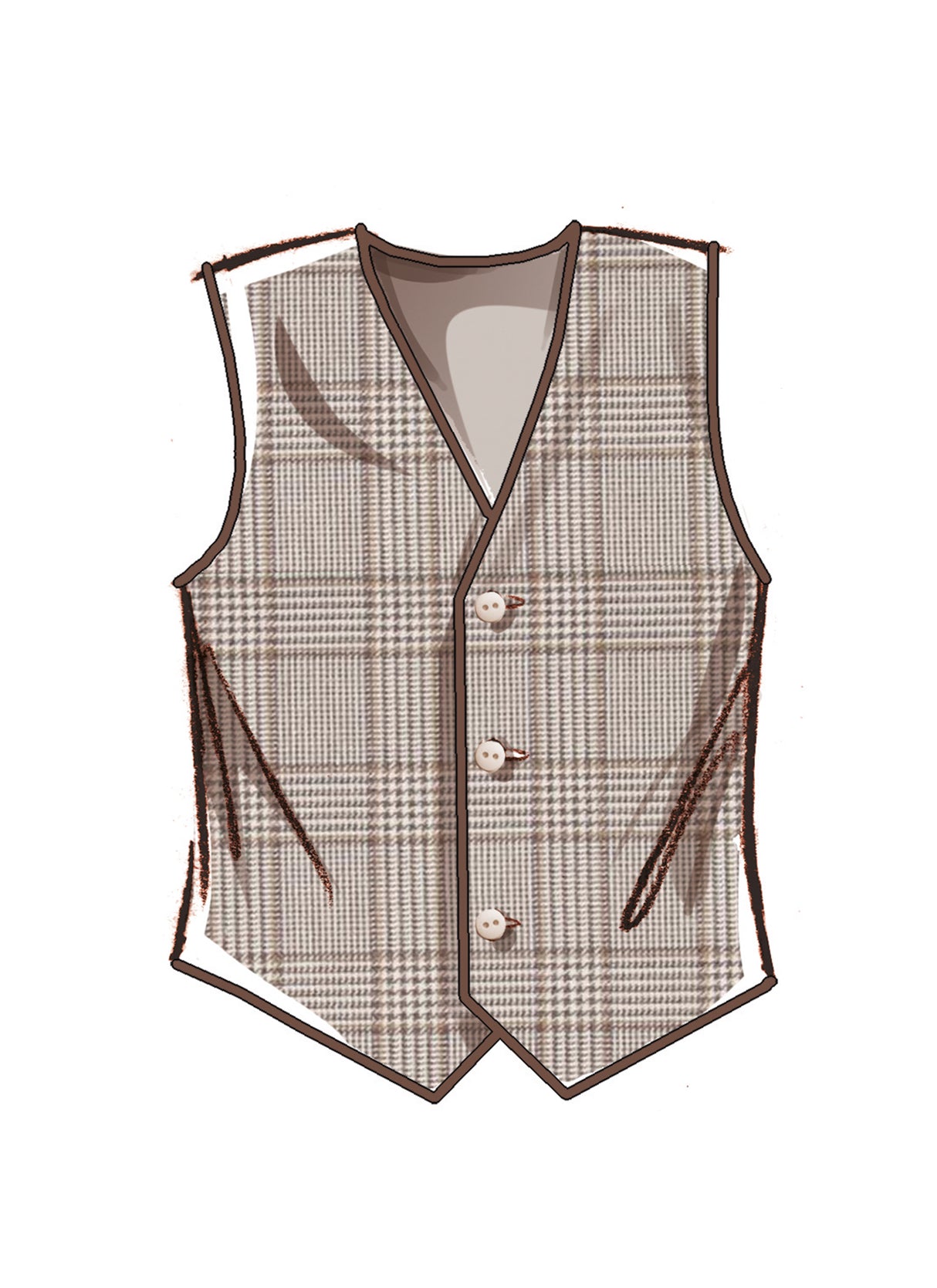 Patron McCall's n°8442 - Gilet doublé unisexe