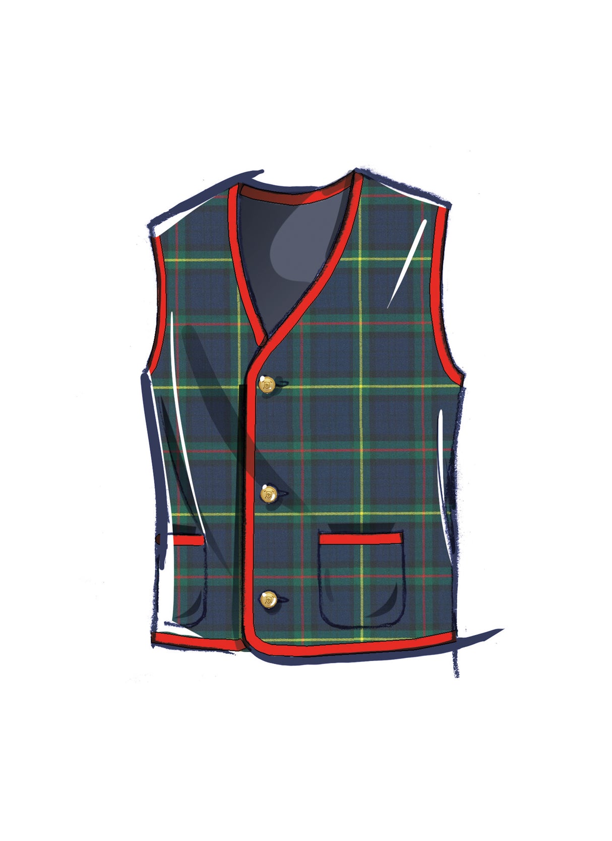Patron McCall's n°8442 - Gilet doublé unisexe