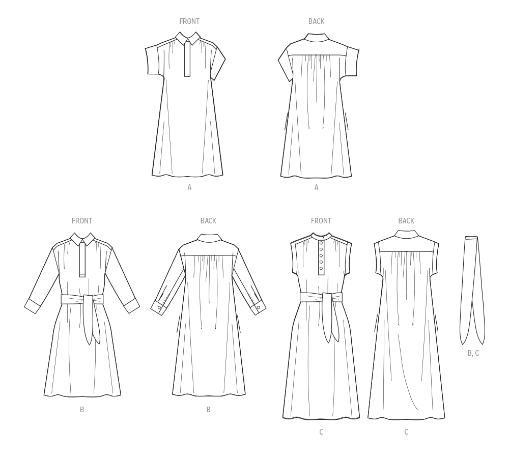 Patron McCall's n°8449 - Robe à enfiler avec variations