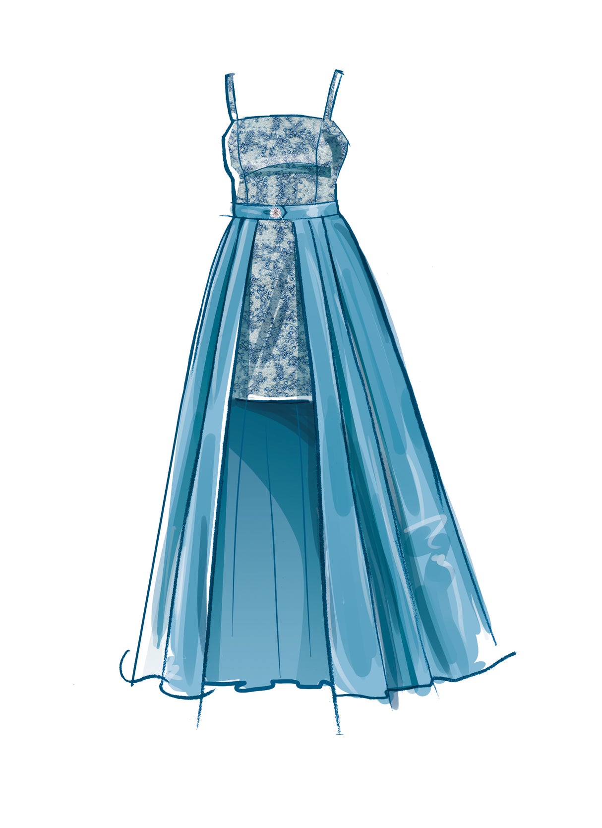 Patron McCall's n°8450 - Robe ou combinaison avec surjupe amovible