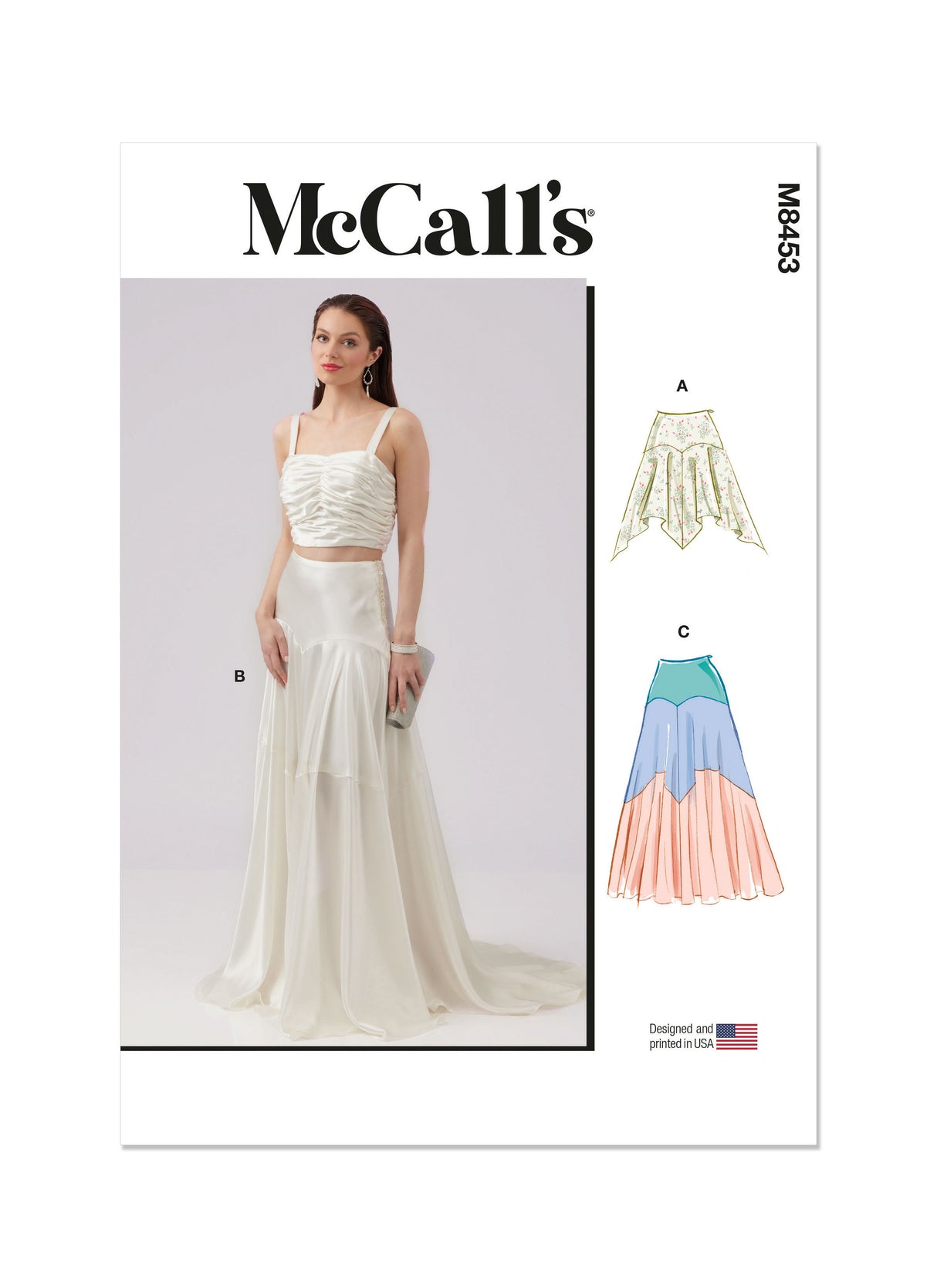 Patron McCall's n°8453 - Jupe en deux longueurs