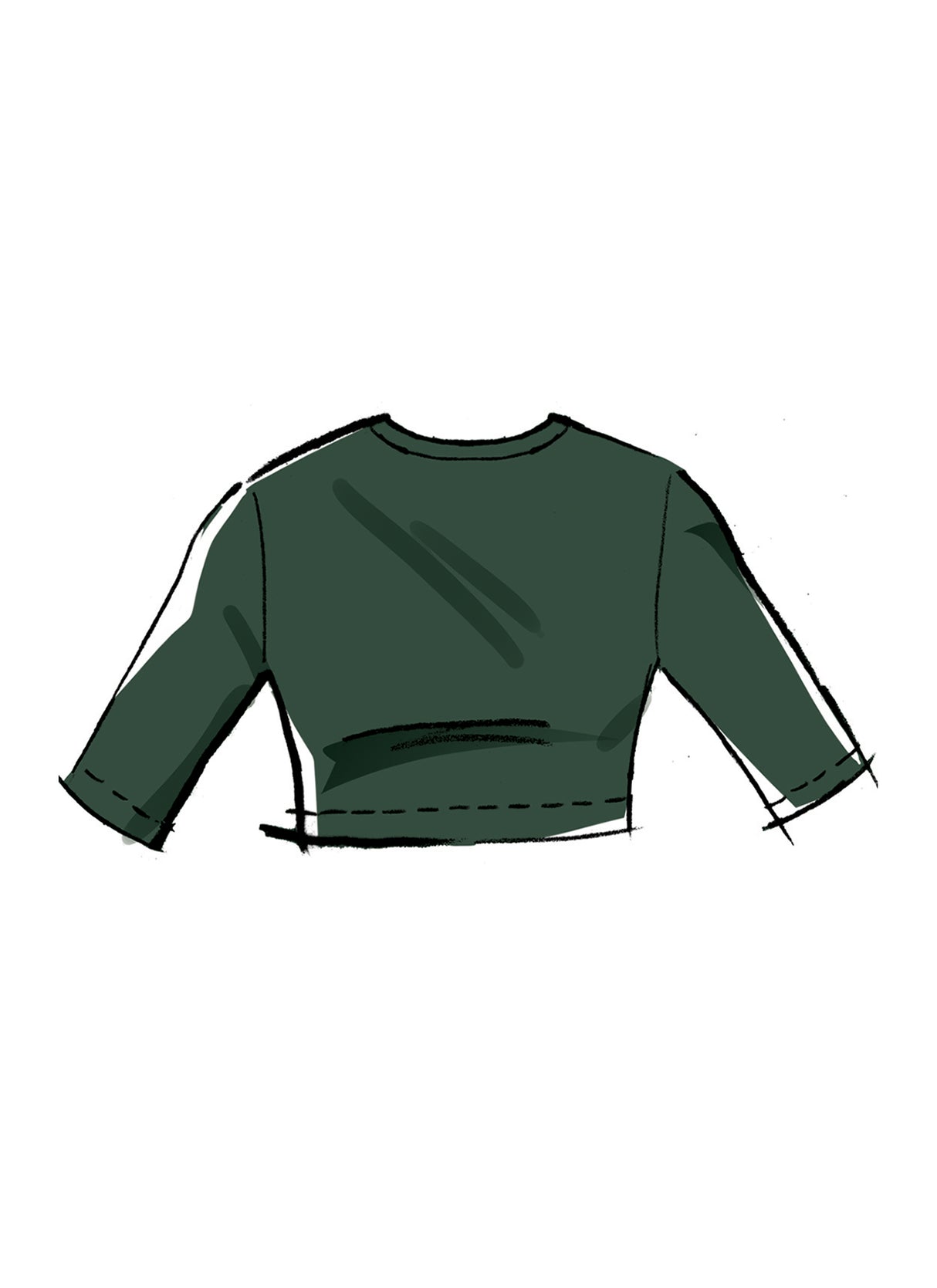 Patron McCall's n°8455 - Haut court en tricot et leggings