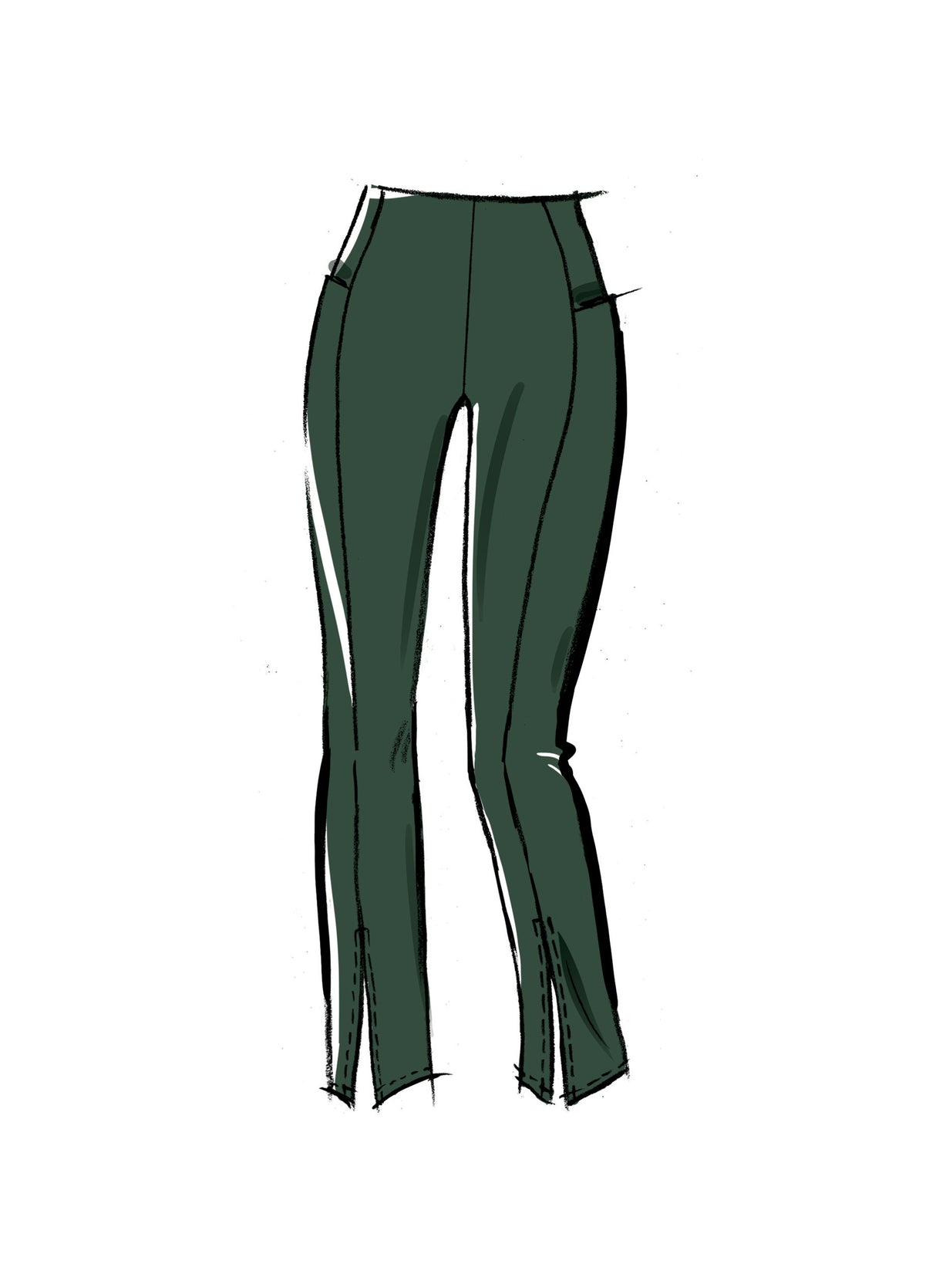 Patron McCall's n°8455 - Haut court en tricot et leggings