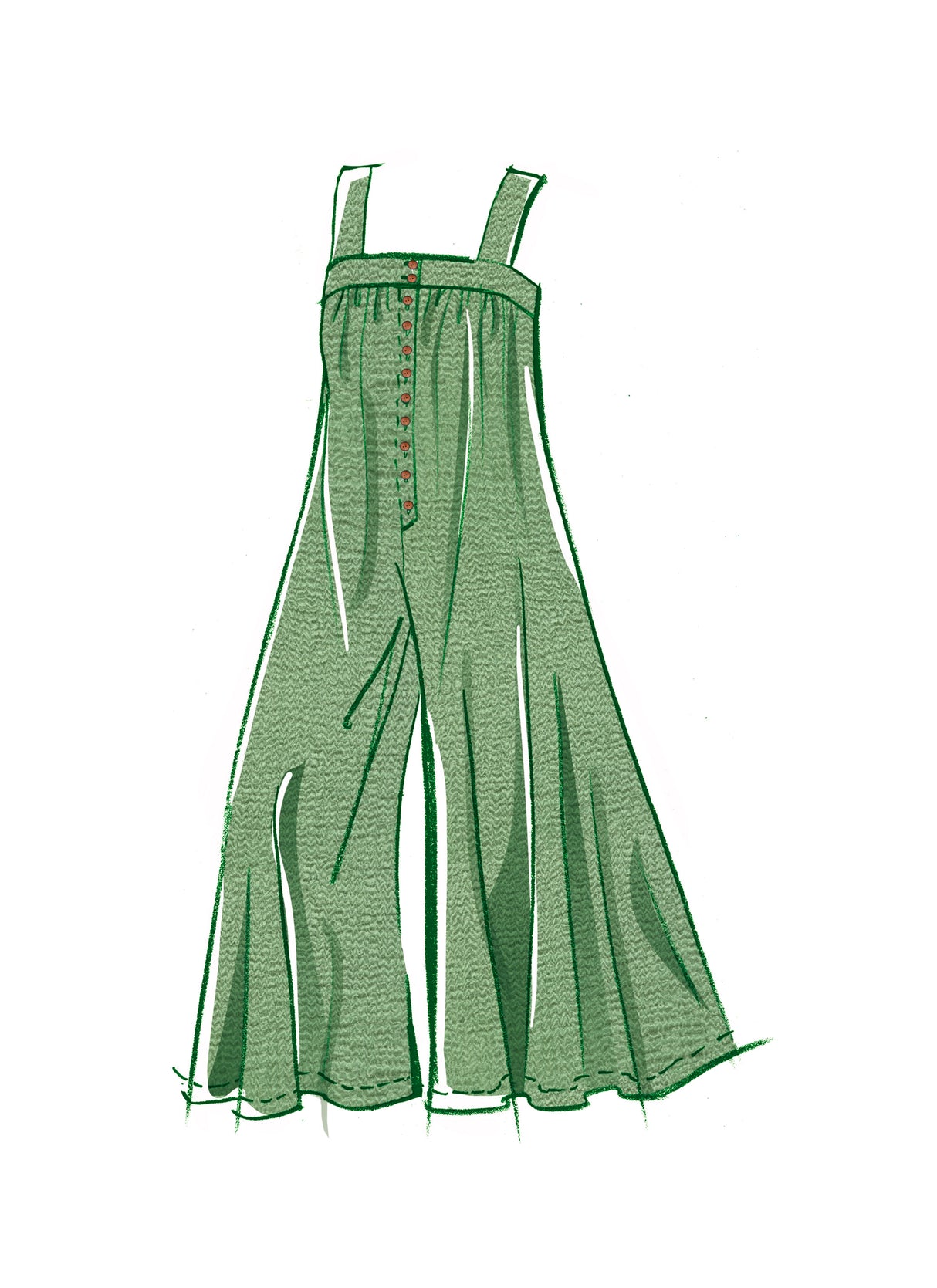 Patron McCall's n°8457 - Combinaison ample avec ceinture