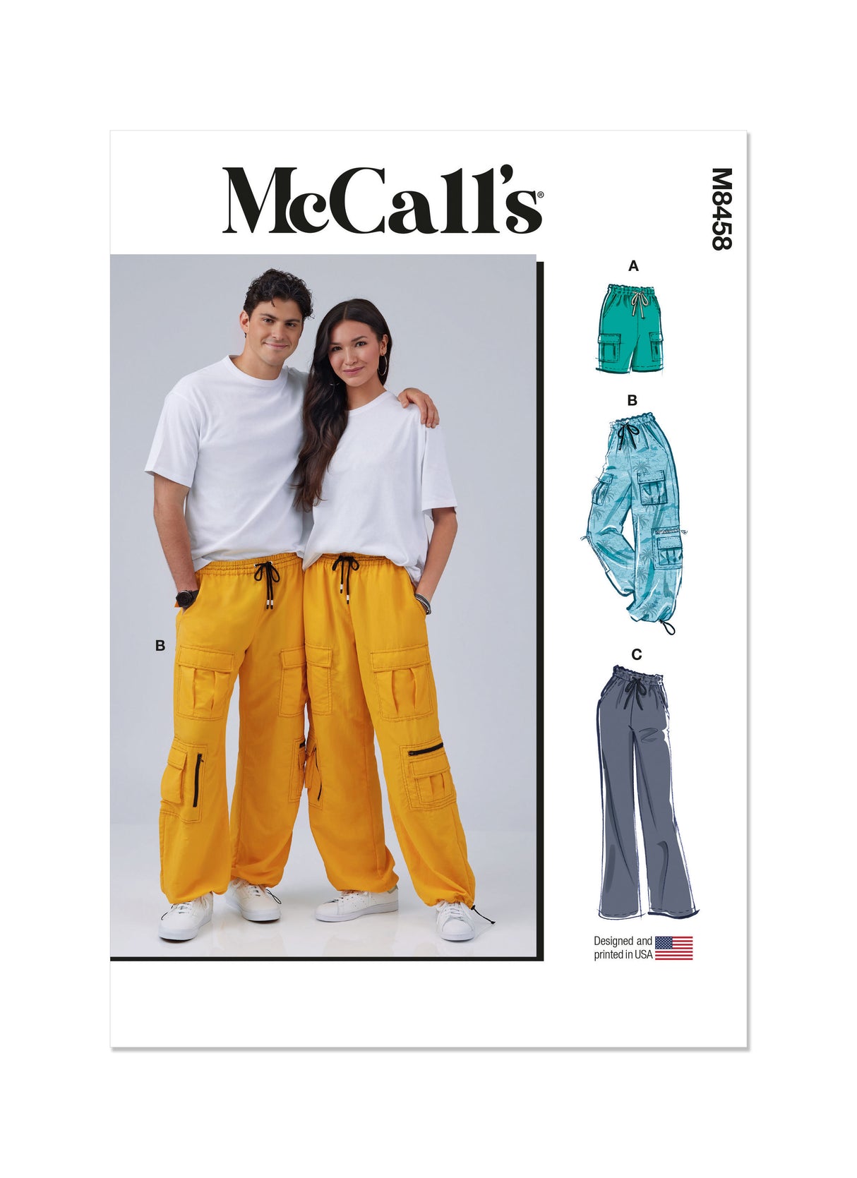 Patron McCall's n°8458 - Shorts et pantalons unisexes à enfiler