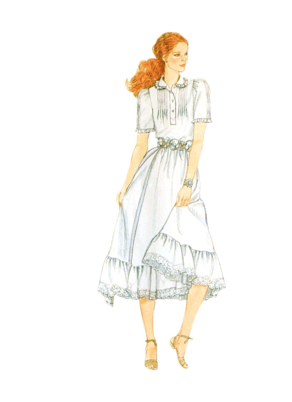 Patron McCall's n°8463 - Chemisier, gilet, jupe et jupon vintage
