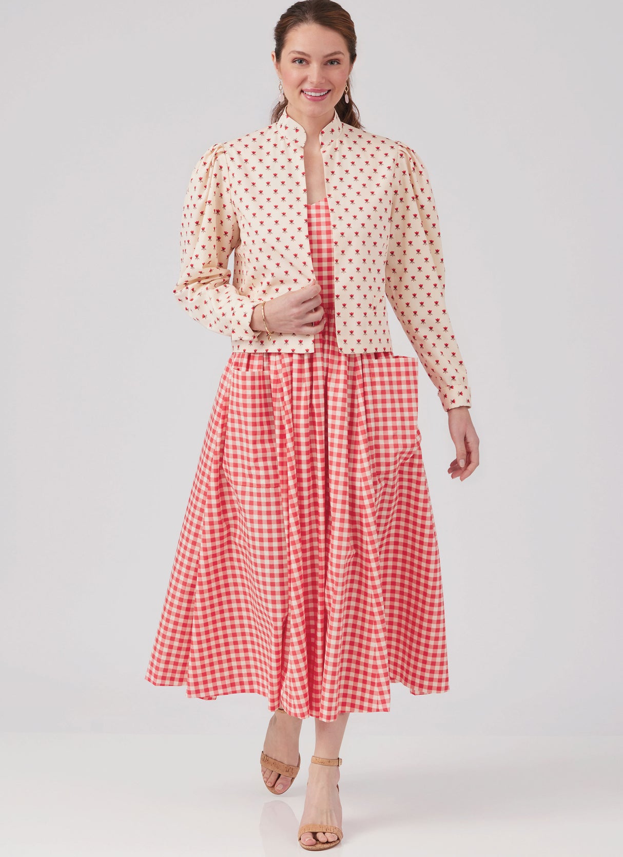 Patron McCall's n°8464 - Veste et robe vintage Laura Ashley