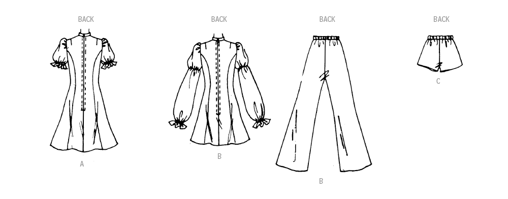 Patron McCall's n°8465 - Robe, tunique et pantalon vintage
