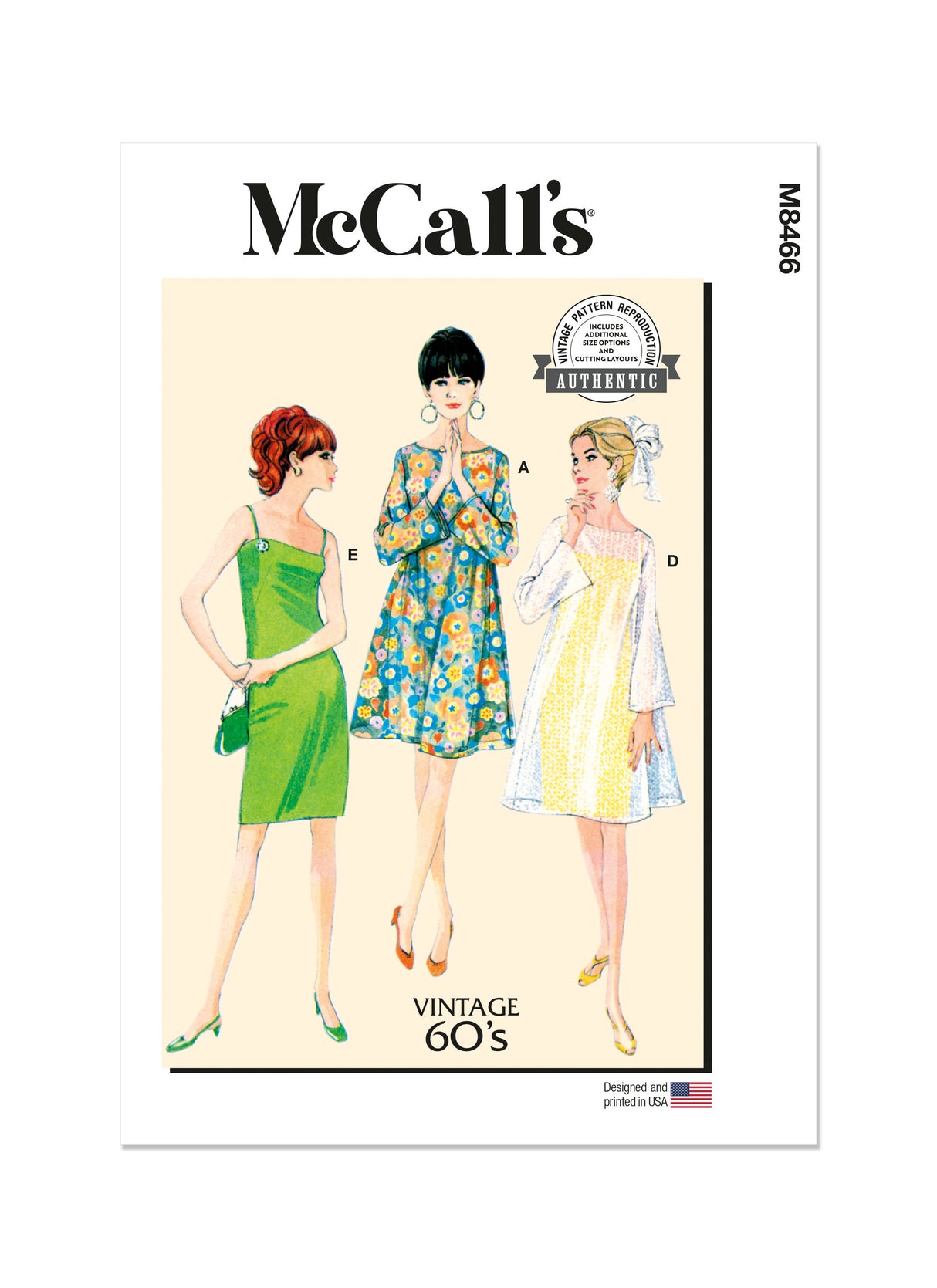 Patron McCall's n°8466 - Robe nuisette et surrobe transparente