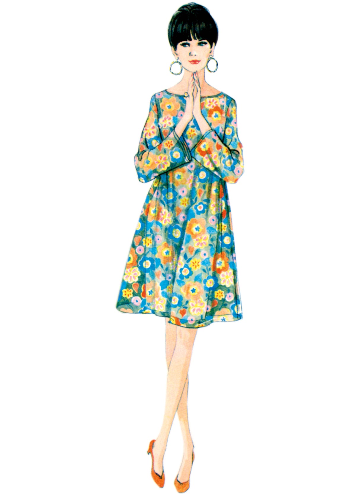Patron McCall's n°8466 - Robe nuisette et surrobe transparente