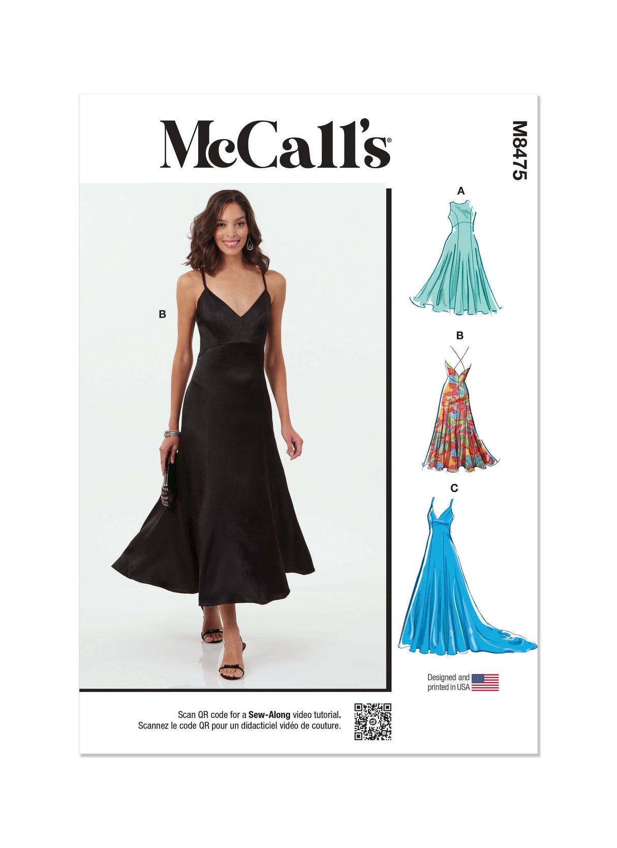 Patron McCall's n°8475 - Robe de soirée élégante