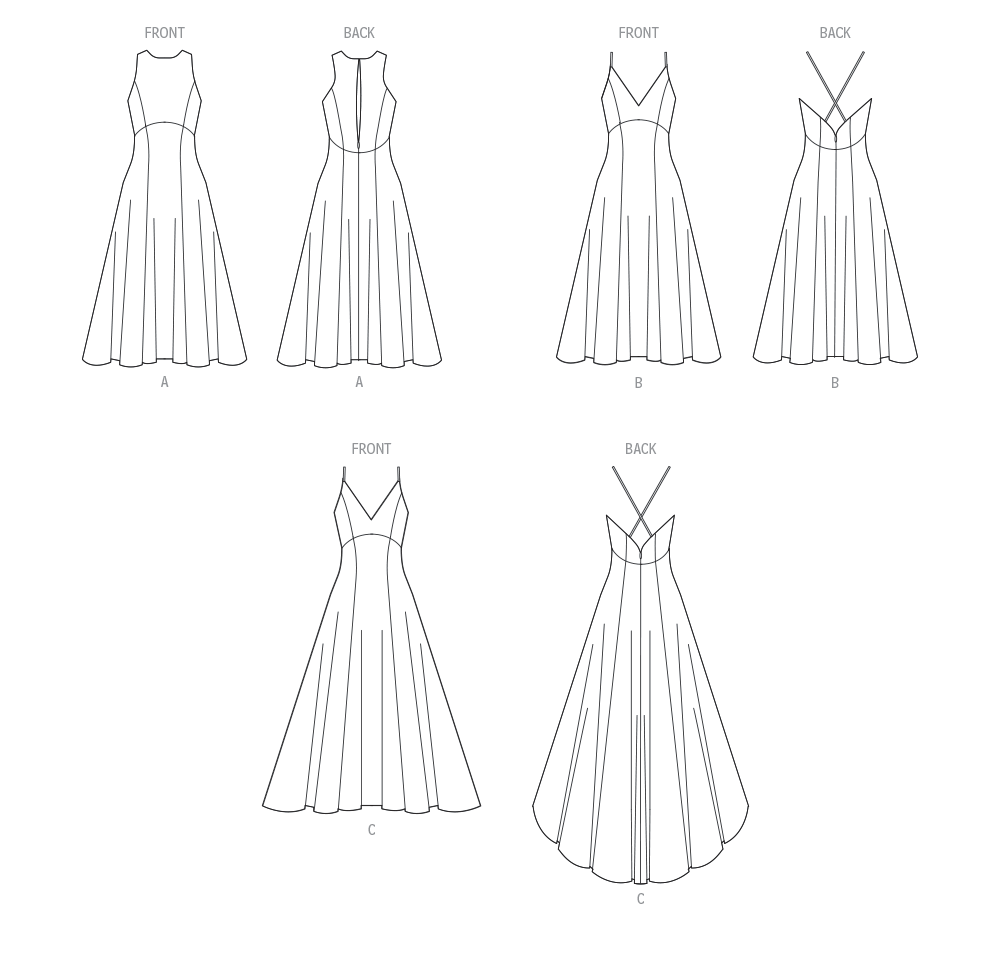 Patron McCall's n°8475 - Robe de soirée élégante