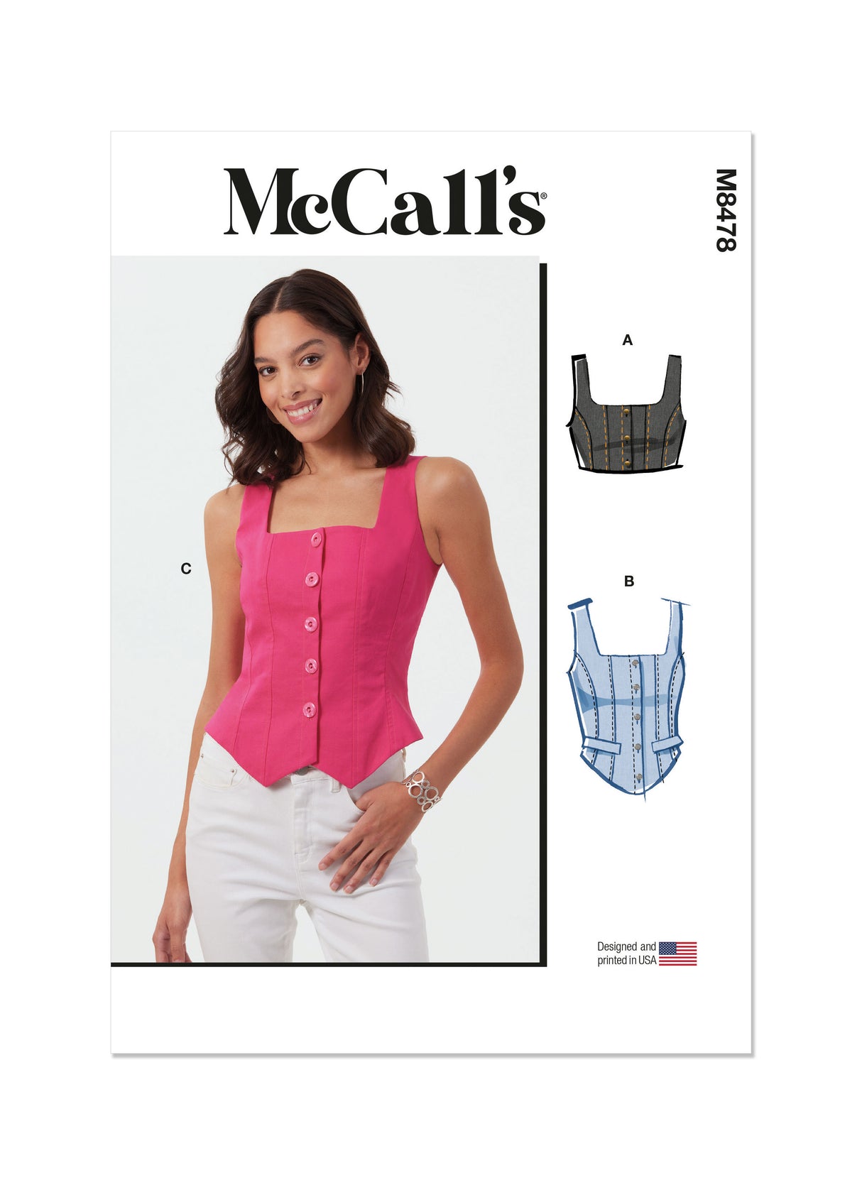 Patron McCall's n°8478 - Blouse élégante et polyvalente