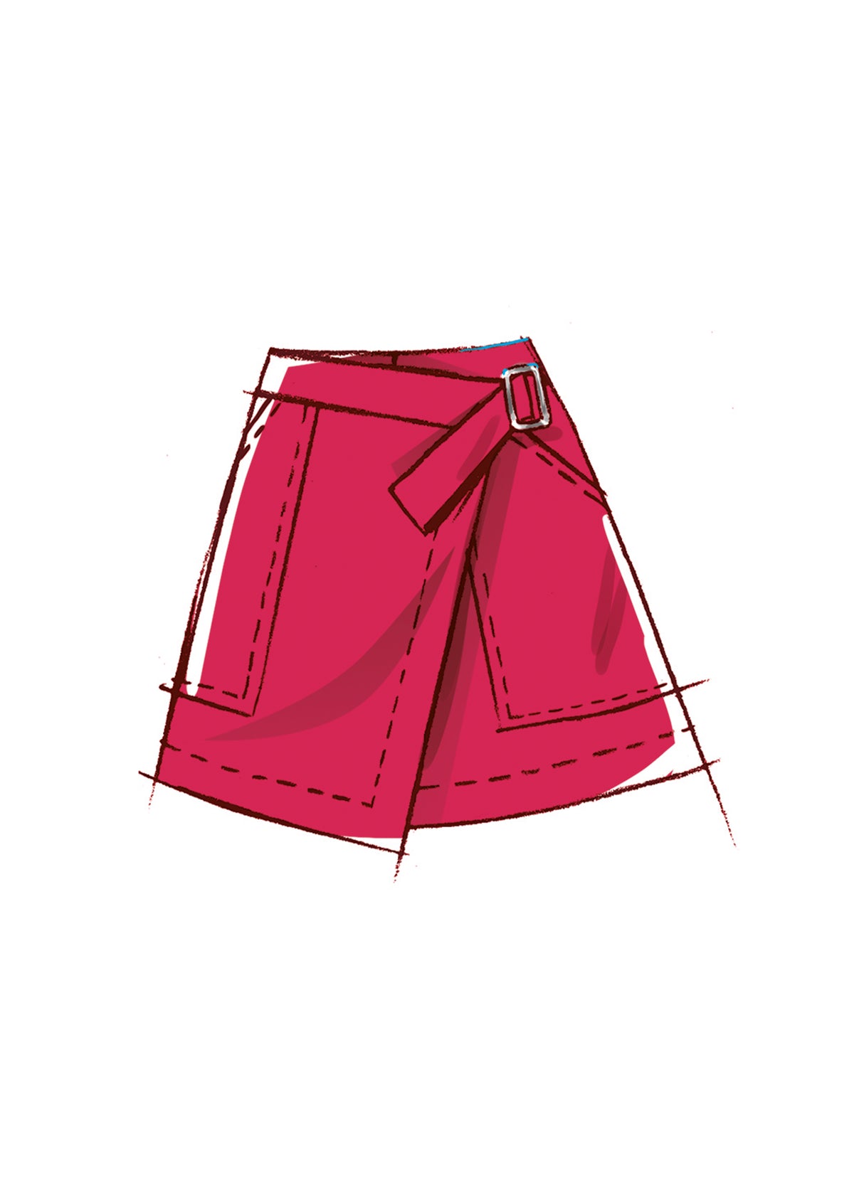 Patron McCall's n°8479 - Jupes portefeuille asymétriques