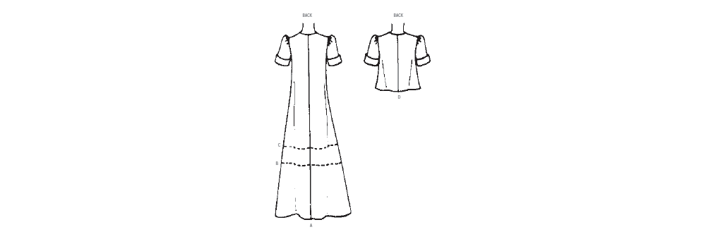 Patron McCall's n°8492 - Robe ou haut vintage des années 1970