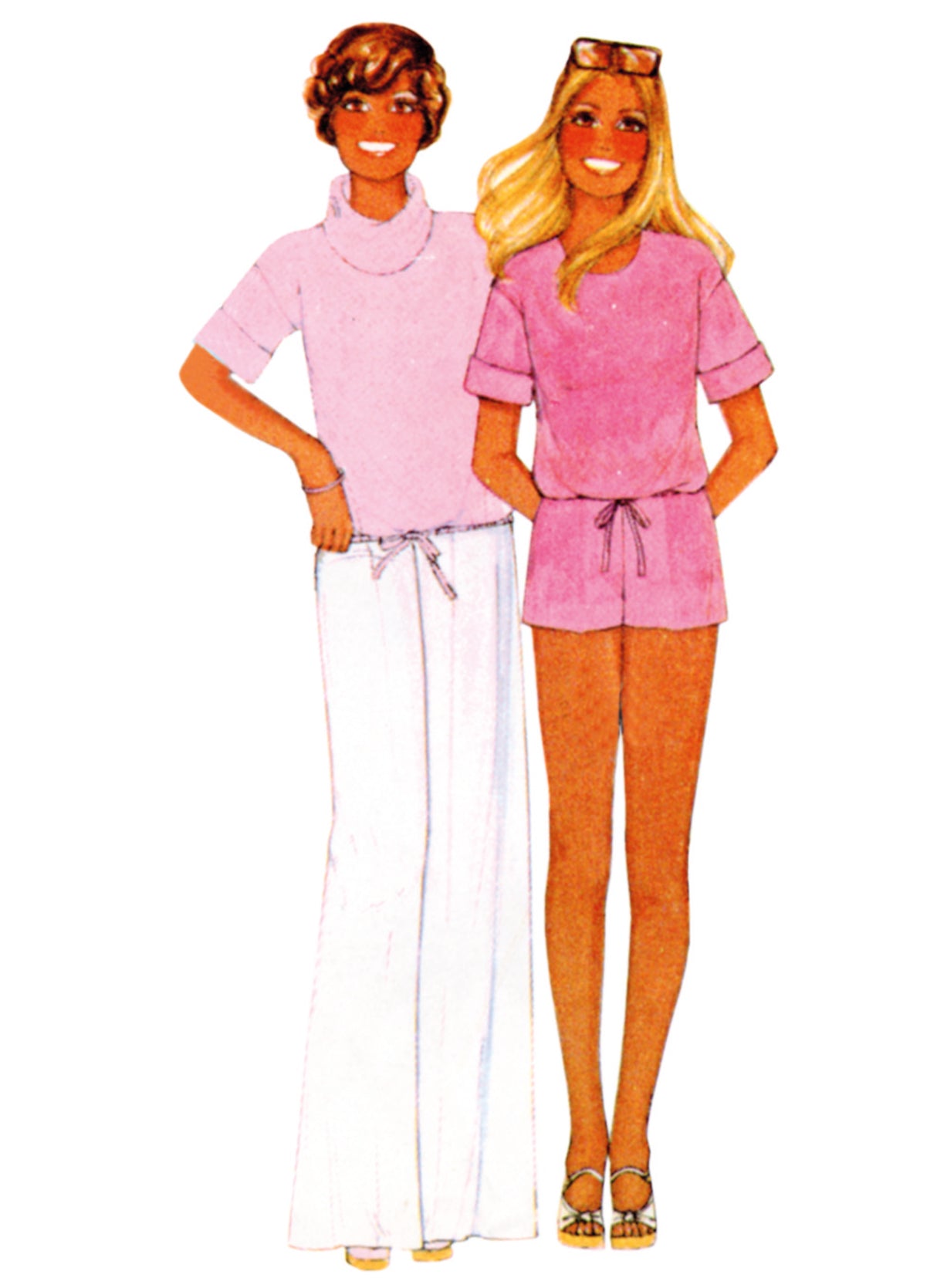 Patron McCall's n°8493 - Hauts, jupe, pantalon et short en maille pour femmes